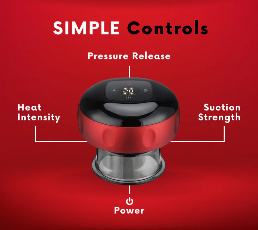 CupEase X - Portable Cupping Massager for Pain Relief, Recovery & Relaxation